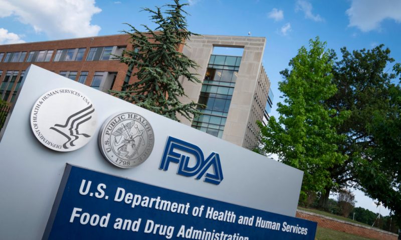 WHITE OAK, MD - JULY 20: A sign for the Food And Drug Administration is seen outside of the headquarters on July 20, 2020 in White Oak, Maryland. (Photo by Sarah Silbiger/Getty Images)