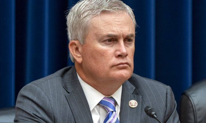 House Oversight Committee Ranking Member Rep. James Comer Jr., R-Ky., listens during a hearing on the Washington Commanders' workplace conduct, Wednesday, June 22, 2022, on Capitol Hill in Washington. (AP Photo/Jacquelyn Martin)