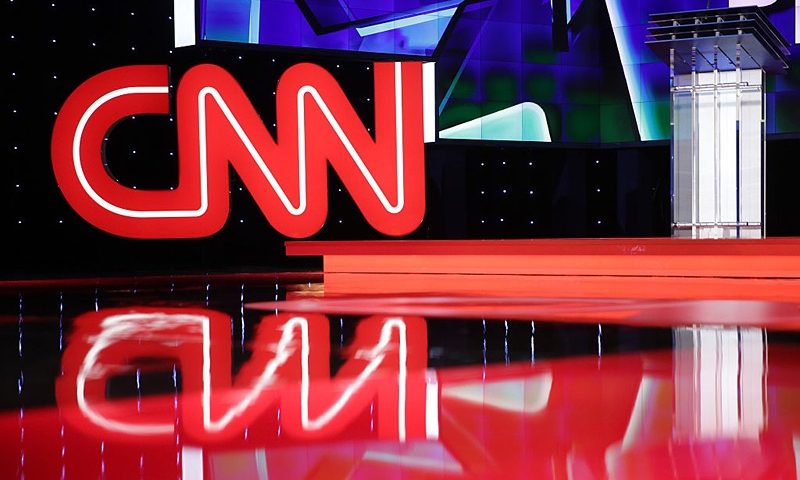 LAS VEGAS, NV - OCTOBER 13: A general view shows the stage during a walk-through before a Democratic presidential debate sponsored by CNN and Facebook at Wynn Las Vegas on October 13, 2015 in Las Vegas, Nevada. Five Democratic presidential candidates are scheduled to participate in the party's first presidential debate. (Photo by Alex Wong/Getty Images)