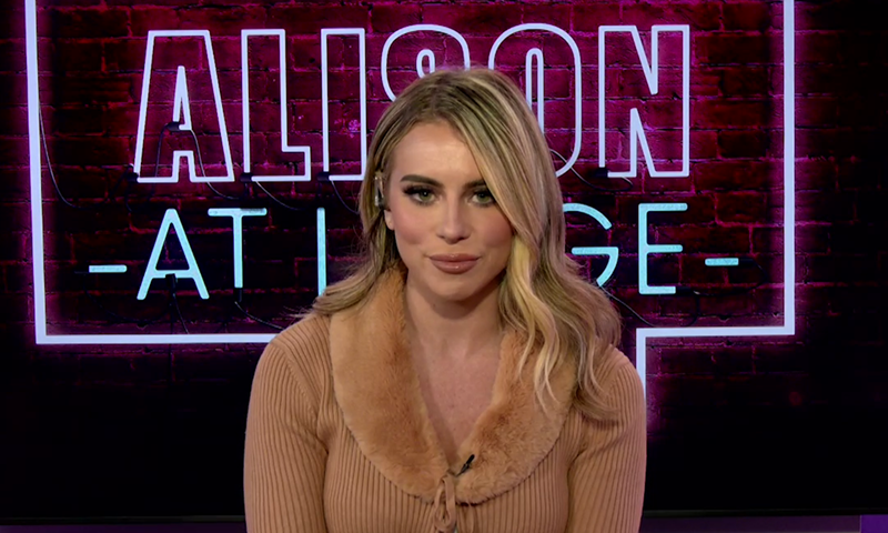 Video still from Alison at Large on One America News Network