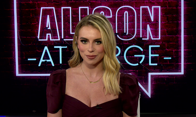 Video still from Alison at Large on One America News Network
