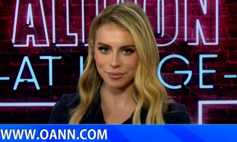 Video still from Alison At Large on One America News Network