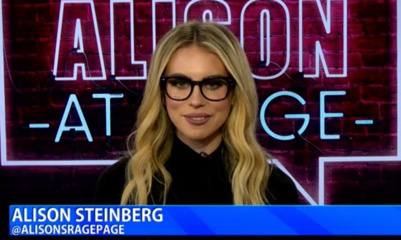 Video still from Alison At Large on One America News Network