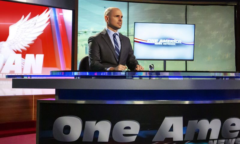 Pearson Sharp on the One America News set.