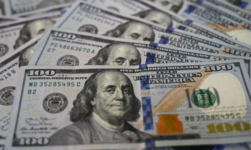 A picture taken on December 7, 2021 in Istanbul shows US dollars banknotes. - Turkey's annual inflation rate jumped over 20 percent in November, official data showed on December 3, 2021, after a currency crisis last month in which the Turkish lira hit record lows against the dollar. (Photo by Ozan KOSE / AFP) (Photo by OZAN KOSE/AFP via Getty Images)