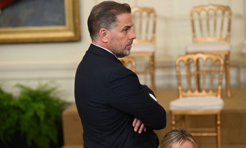 Hunter Biden attends a Presidential Medal of Freedom ceremony honoring 17 recipients, in the East Room of the White House in Washington, DC, July 7, 2022. (Photo by SAUL LOEB / AFP) (Photo by SAUL LOEB/AFP via Getty Images)