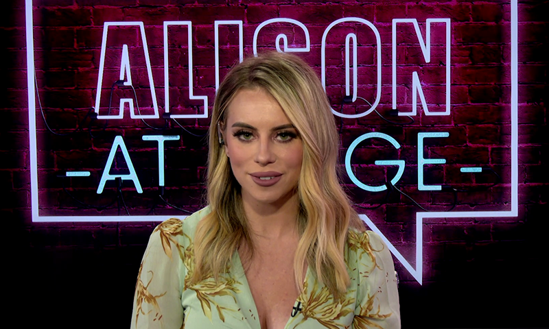 Video still from Alison at Large on One America News