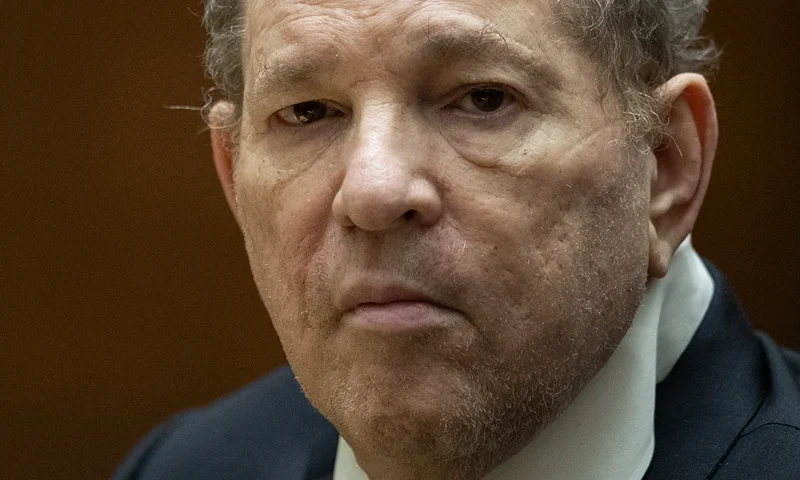 Former film producer Harvey Weinstein appears in court at the Clara Shortridge Foltz Criminal Justice Center on October 4, 2022 in Los Angeles, California. Harvey Weinstein was extradited from New York to Los Angeles to face sex-related charges. (Photo by Etienne Laurent-Pool/Getty Images)
