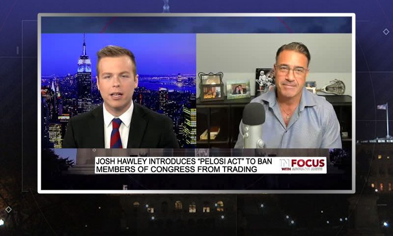 Video still from Chris Markowski's interview with In Focus on One America News Network