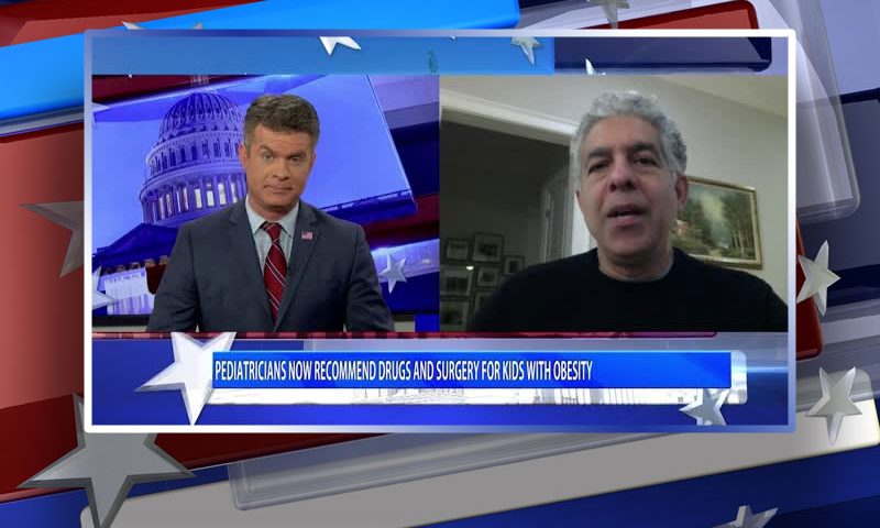 Video still from Dr. Omar Hamada's interview with Real America on One America News Network