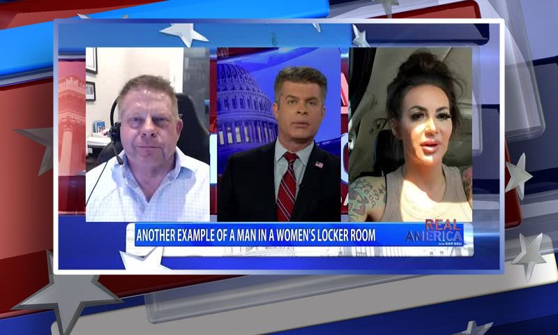 Video still from Bryan Parks & Lindsey Graham's interview with Real America on One America News Network