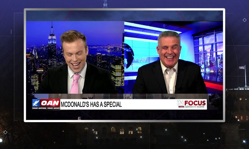 Video still from Dan Geltrude's interview with In Focus on One America News Network