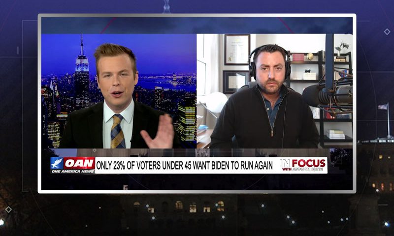 Video still from Josh Hammer's interview with In Focus on One America News Network