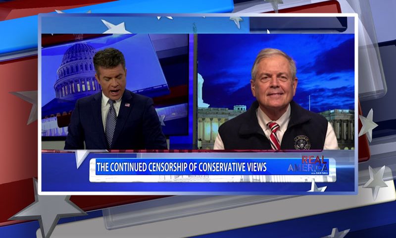 Video still from Rep. Ralph Norman's interview with Real America on One America News Network
