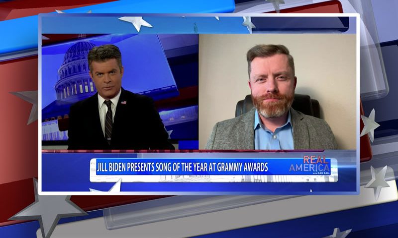 Video still from Rogan O'Handley's interview with Real America on One America News Network