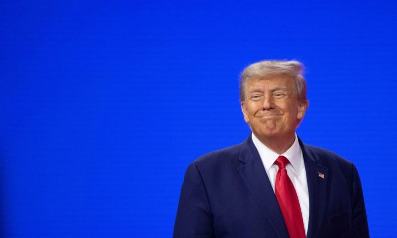 TOPSHOT - Former US President and 2024 presidential hopeful Donald Trump arrives to speak during the 2023 Conservative Political Action Coalition (CPAC) Conference in National Harbor, Maryland, on March 4, 2023. (Photo by ROBERTO SCHMIDT / AFP) (Photo by ROBERTO SCHMIDT/AFP via Getty Images)