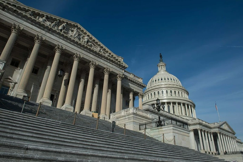 The US Capitol is seen in Washington, DC, on January 3, 2018 before the opening of the second session of the 115th Congress. (Photo by NICHOLAS KAMM/AFP via Getty Images)