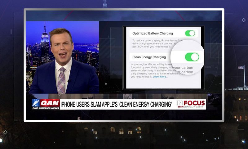 Video still from Larry Behrens' interview with In Focus on One America News Network