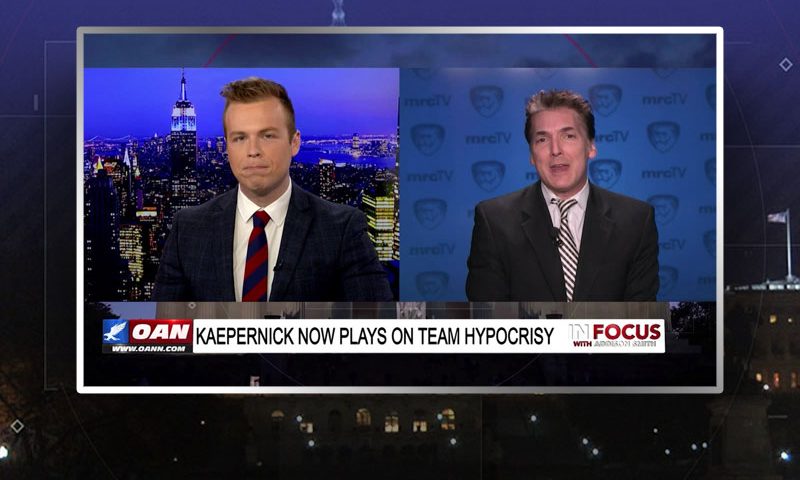 Video still from Eric Scheiner's interview with In Focus on One America News Network