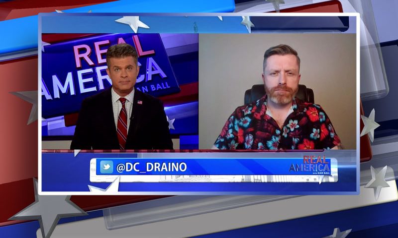 Video still from Rogan O'Handley's interview with Real America on One America News Network