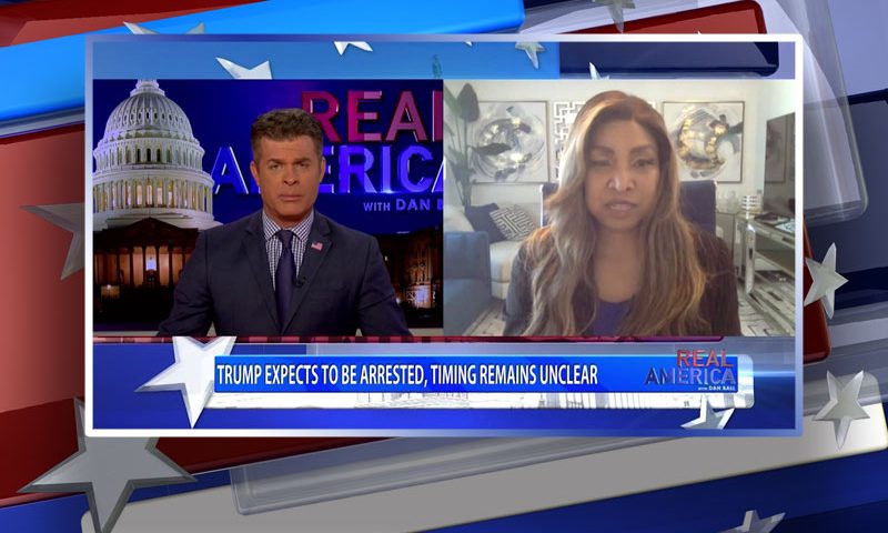 Video still from Lynne Patton's interview with Real America on One America News Network