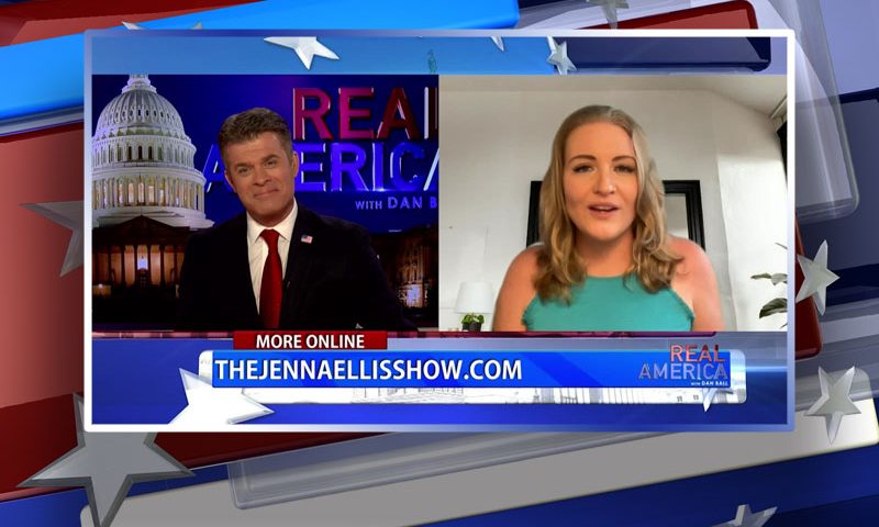 Video still from Jenna Ellis' interview with Real America on One America News Network