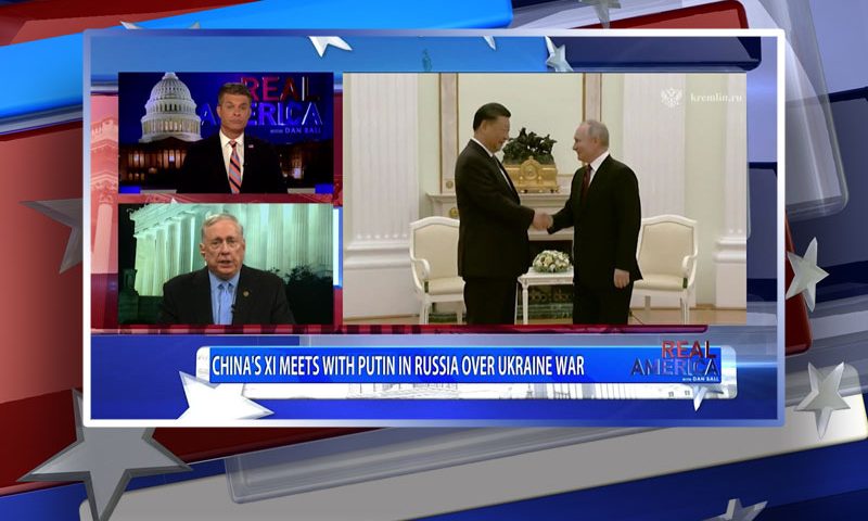 Video still from Col. Doug Macgregor's interview with Real America on One America News Network