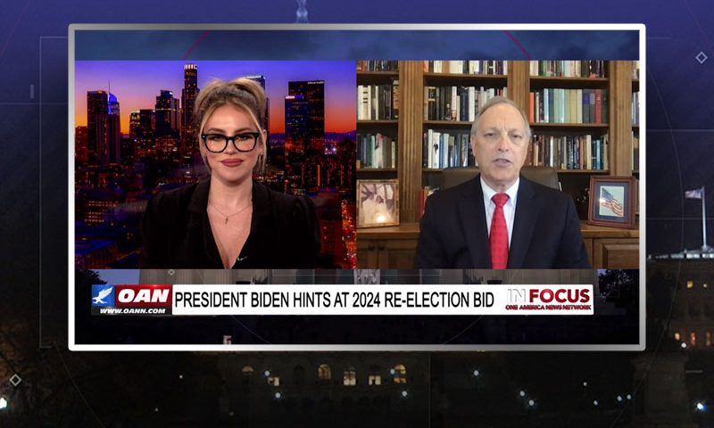 Video still from Rep. Andy Biggs' interview with In Focus on One America News Network