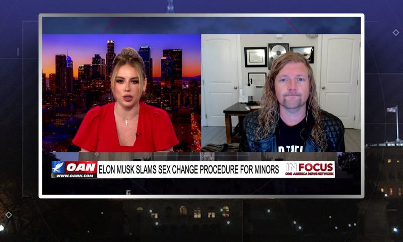Video still from Sean Fuecht's interview with In Focus on One America News Network