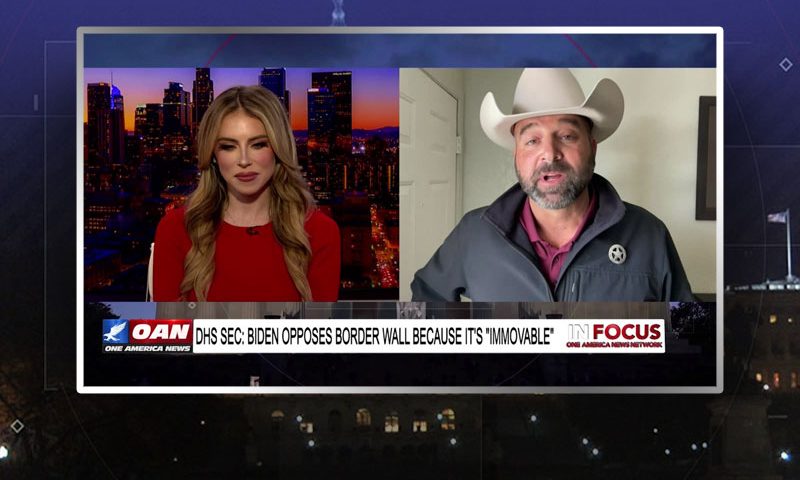 Video still from Thad Cleveland's interview with In Focus on One America News Network