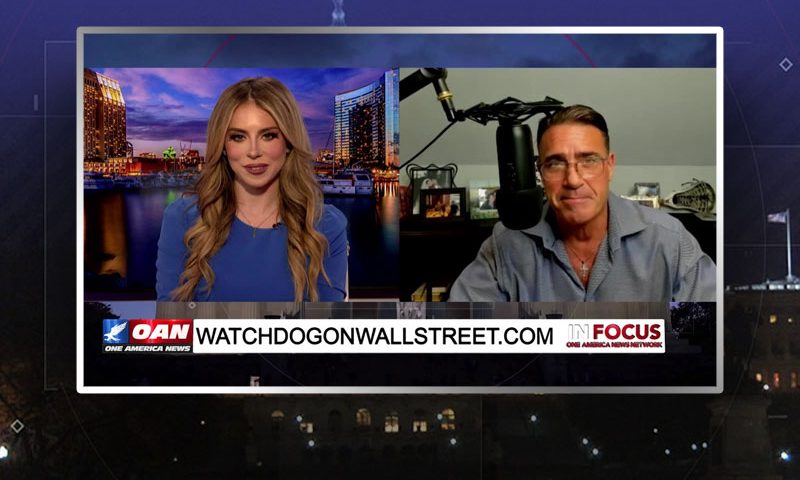 Video still from Chris Markowski's interview with In Focus on One America News Network