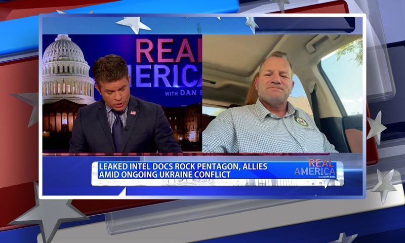 Video still from Troy Nehls' interview with Real America on One America News Network