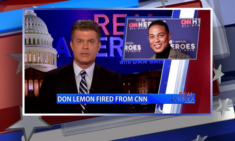 Video still from Adam Guillette's interview with Real America on One America News Network