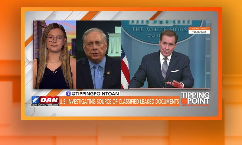 Video still from Col Douglas Macgregor's interview with Tipping Point on One America News Network