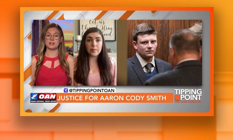 Video still from Ashley Smith's interview with Real America on One America News Network