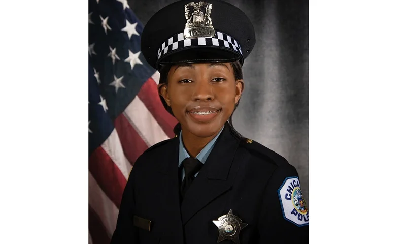 This photo provided by the Chicago Police Department shows Officer Areanah Preston, who has been shot and killed while off-duty as she headed home on the city’s Southside after her shift. Police say Preston was shot about 1:42 a.m. Saturday, May 6, 2023 in the city’s Avalon Park neighborhood. (Chicago Police Department via AP)