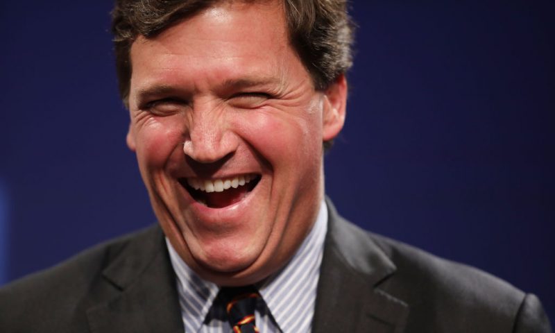 WASHINGTON, DC - MARCH 29: Fox News host Tucker Carlson discusses 'Populism and the Right' during the National Review Institute's Ideas Summit at the Mandarin Oriental Hotel March 29, 2019 in Washington, DC. Carlson talked about a large variety of topics including dropping testosterone levels, increasing rates of suicide, unemployment, drug addiction and social hierarchy at the summit, which had the theme 'The Case for the American Experiment.' (Photo by Chip Somodevilla/Getty Images)