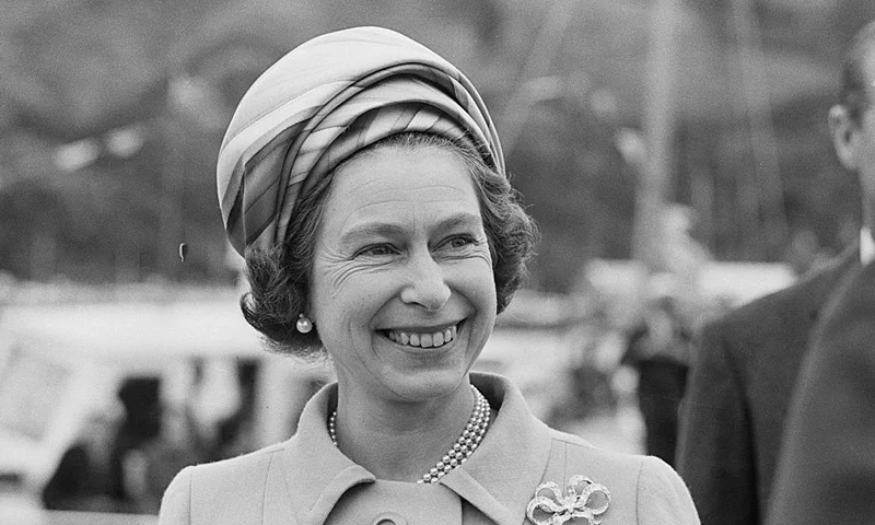 Queen Elizabeth II during a visit to New Zealand, March 1970. (Photo by William Lovelace/Daily Express/Getty Images)