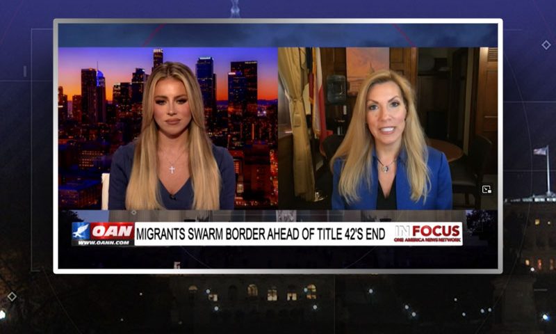 Video still from Rep. Beth Van Duyne's interview with In Focus on One America News Network