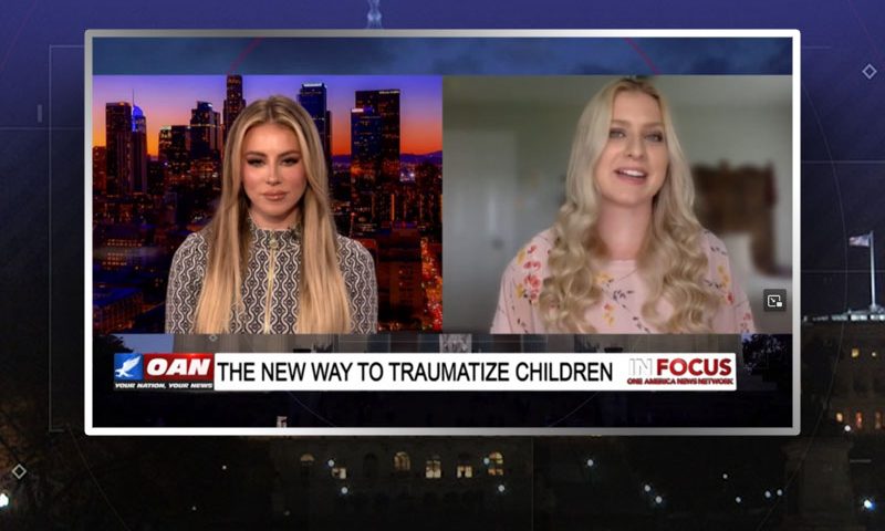 Video still from Bryanna Robinson's interview with In Focus on One America News Network