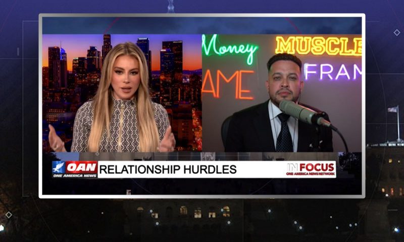 Video still from M.L.D.'s interview with In Focus on One America News Network