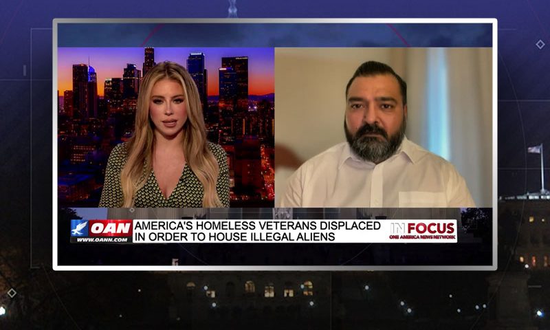 Video still from Burt Thakur's interview with In Focus on One America News Network
