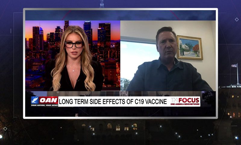 Video still from Todd Callender's interview with In Focus on One America News Network