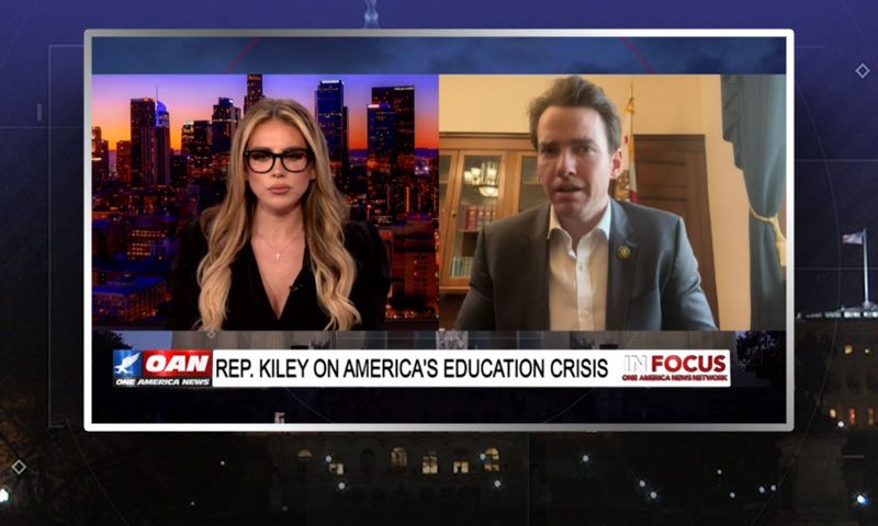 Video still from Todd Callender's interview with In Focus on One America News Network