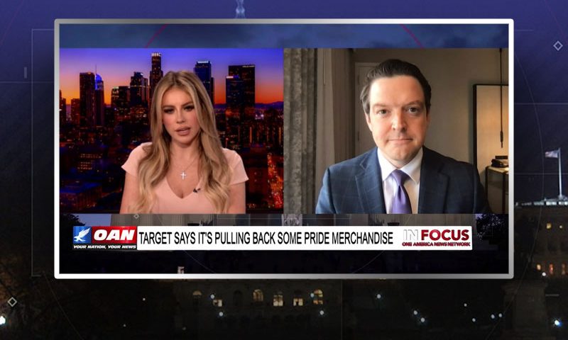 Video still from Ryan Helfenbein's interview with In Focus on One America News Network
