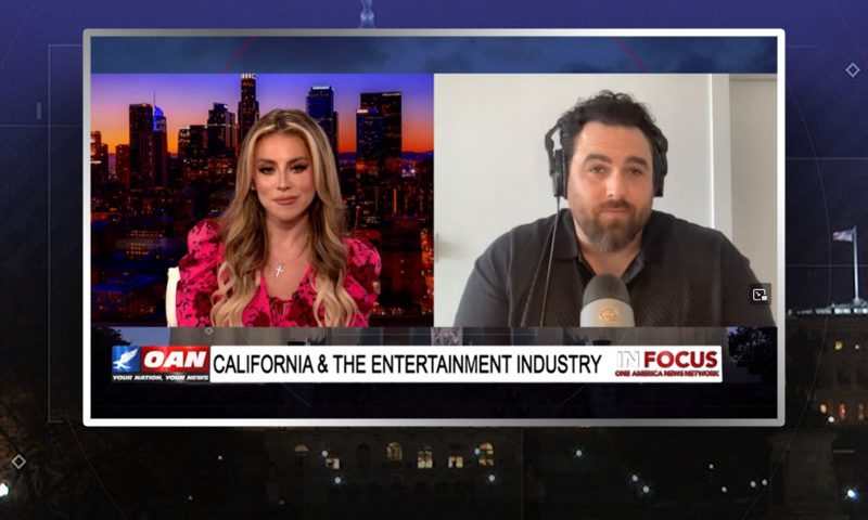 Video still from Gerard Michaels' interview with In Focus on One America News Network