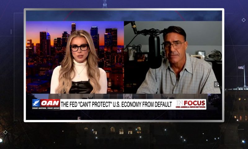 Video still from Chris Markowski's interview with In Focus on One America News Network