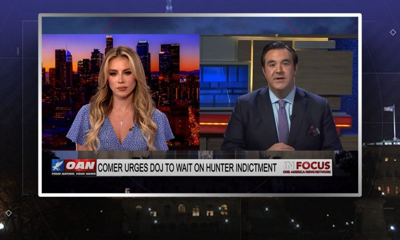 Video still from Jordan Sekulow's interview with In Focus on One America News Network