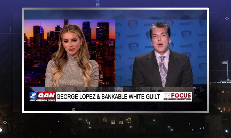 Video still from Eric Scheiner's interview with In Focus on One America News Network