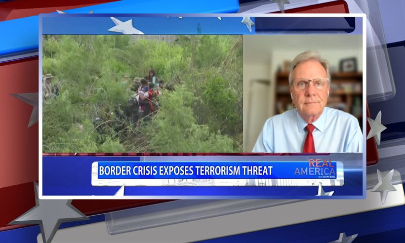 Video still from Jim Desmond's interview with Real America on One America News Network